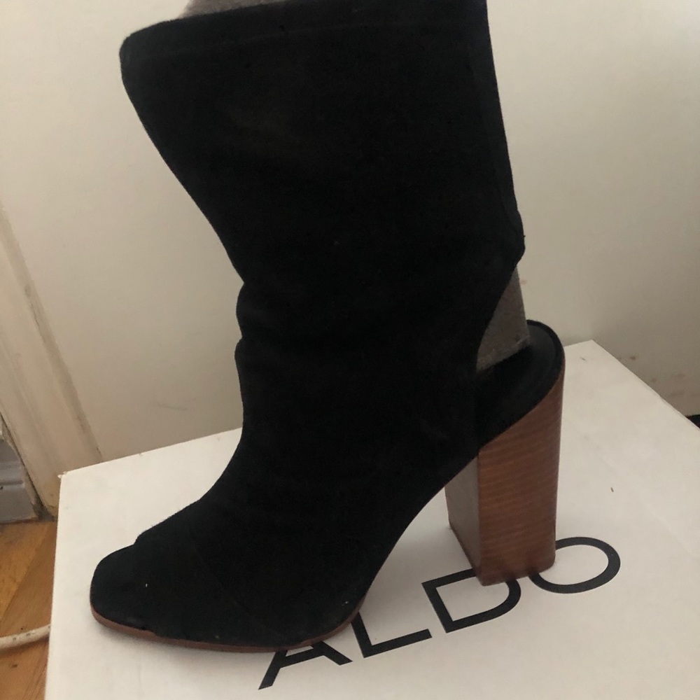 High Ankle Peep Toe Heel